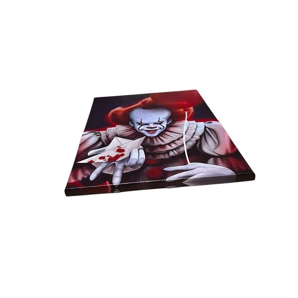 Horror Movie Stephen King's IT Pennywise The Clown Framed Canvas Picture - Picture 5 of 5